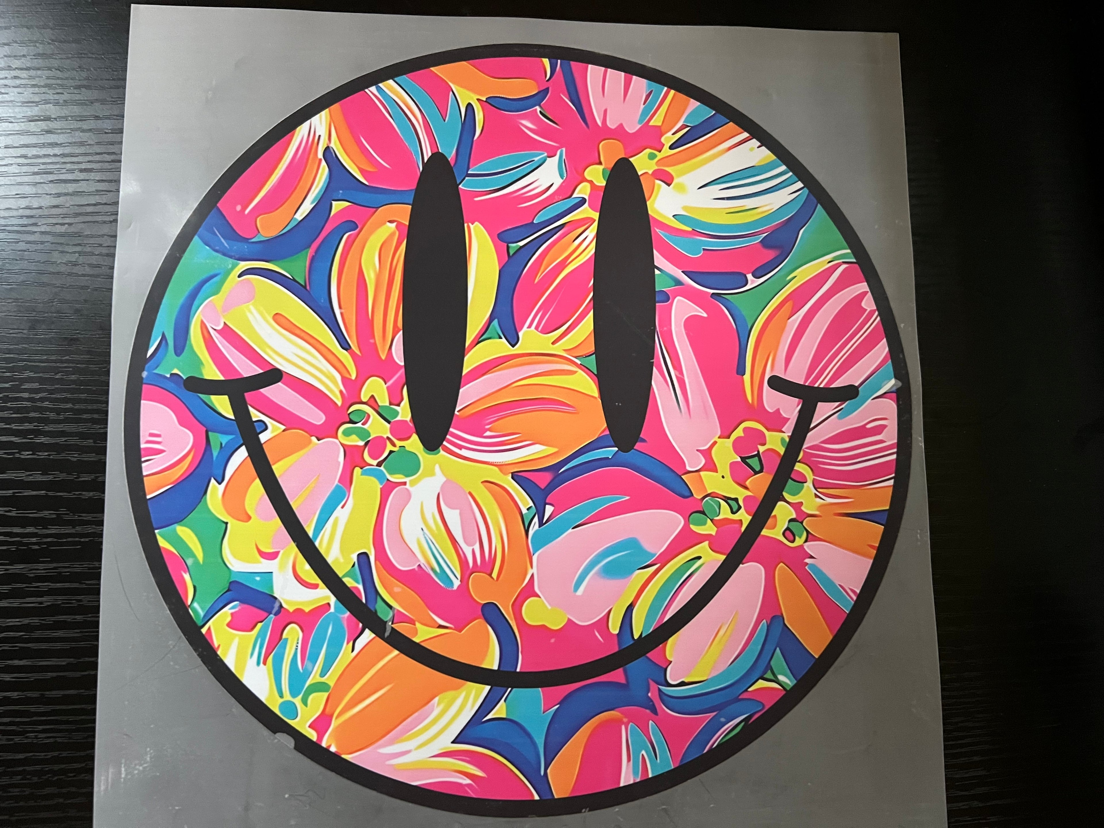 Smiley face print