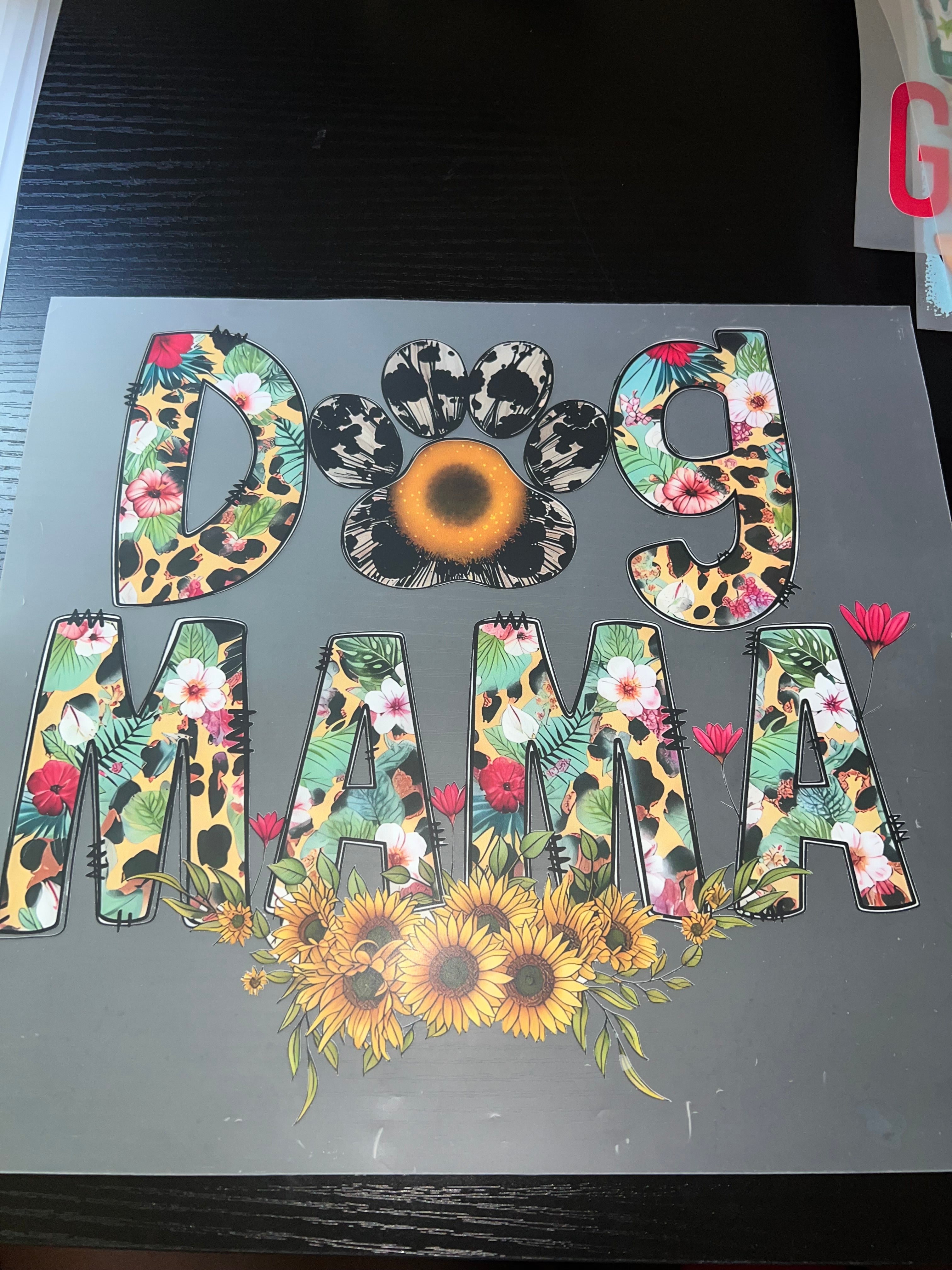 Dog Mama DTF print